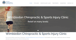 Desktop Screenshot of chiropractorwimbledon.com